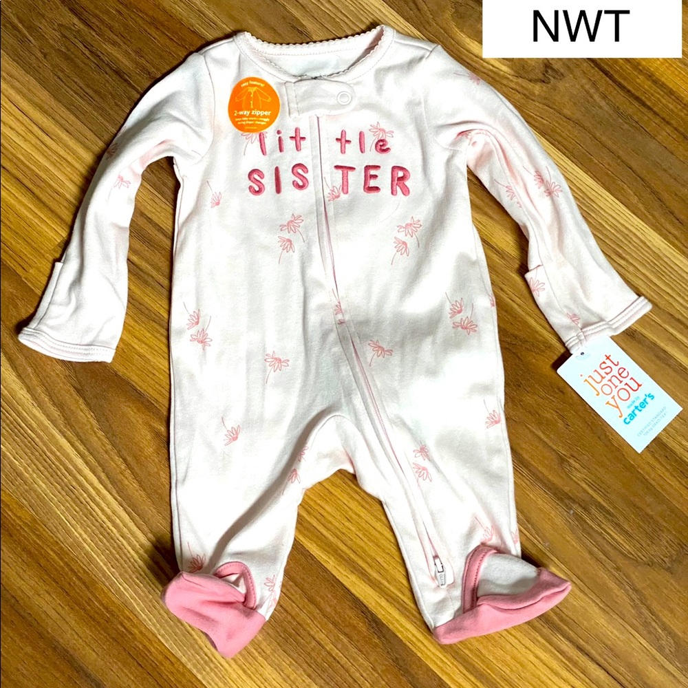 Carters JOY Little Sister Sleeper NWT